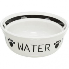 Keramická miska WATER, biela/čierna