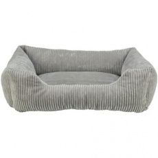 Vital Bed JONNA ortopedický obdĺžnikový pelech, menčestrový plyš, sivá