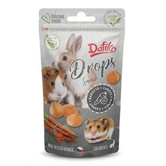 Dafiko drops pre hlodavce mrkva 75g