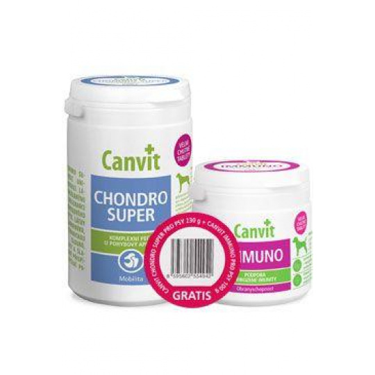 Canvit Chondro Super 230g+Canvit Imunno pre psy 100g