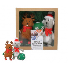 Hračka DUVO+ Vianočná darčeková krabička pre psa 3 hračky Hračka DUVO+ Vianočná darčeková krabička pre psa 3 hračky