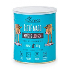 NATURECA konz. hovädzie s lososom pre psy 800g