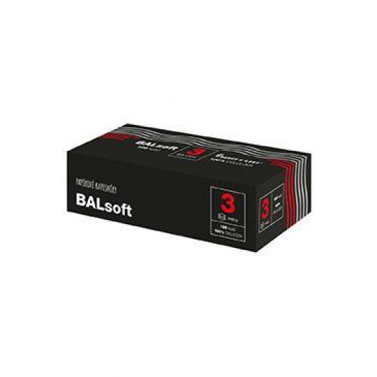 Vreckovky papierové Balsoft 3-vrstvové box 105ks