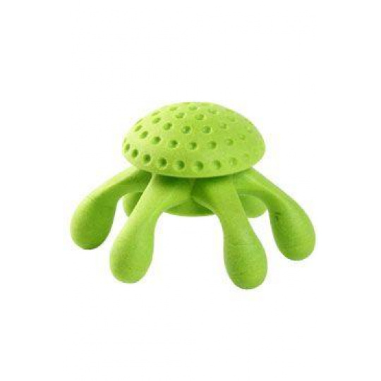 Hračka pes OCTOPUS MINI pláv. z TPR zelená Kiwi