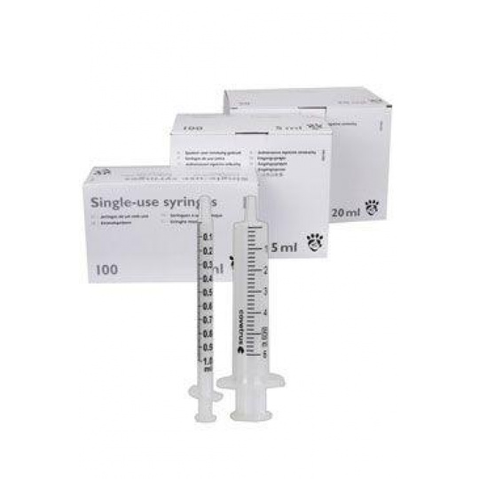 Striekačka inj CVET VL 10ml 2-dielna Luer excentr. 100ks