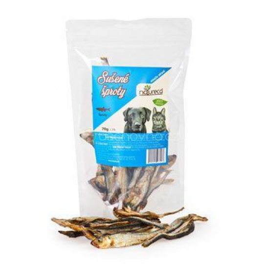 NATURECA pochúťka Šproty sušené 6-8cm 70g