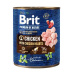 Brit Premium Dog by Nature  konz Chicken & Hearts 800g