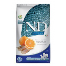 N&D OCEAN DOG Adult M/L Herring & Orange 2,5kg N&D OCEAN DOG Adult M/L Herring & Orange 2,5kg