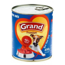 GRAND konz. pes mas.směs 850g