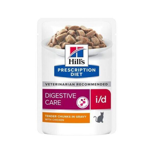 HILLS Diet Feline i/d KAPSIČKA Chicken NEW 12x85 g