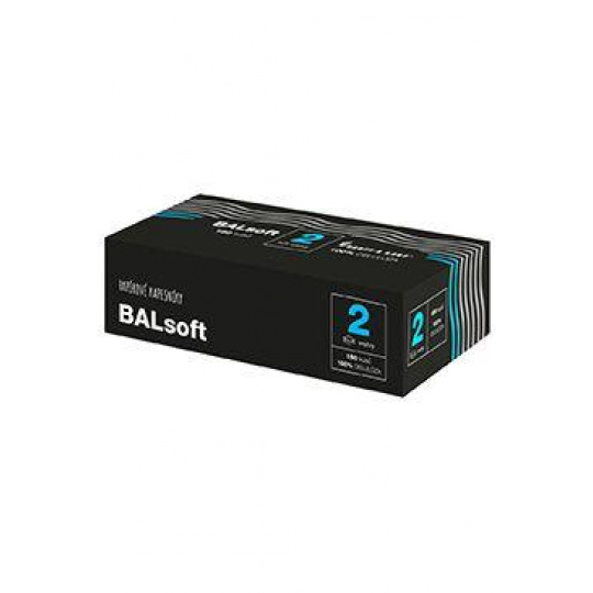 Vreckovky papierové Balsoft 2-vrstvové box 150ks