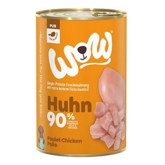 WOW konzerva PUR Kuřecí monoprotein 400g