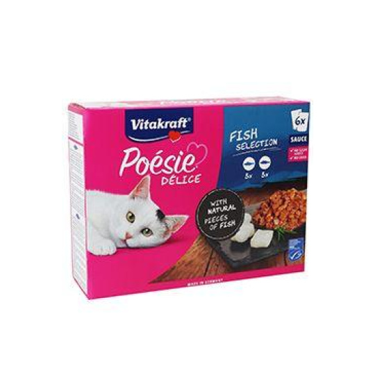 Vitakraft Cat Poésie Déli Sauce Multipack rybí 6+1x85g