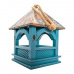 PetBuddy altánok tyrkys, kŕmidlo pre vtáky, 20 x 20 x 30 cm, cédrové drevo