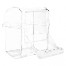 Krmítko kryté, priehľadné 70ml/7x7cm