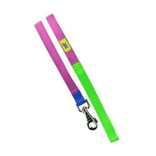 Vodítko nylon CLUB G 20mmx120cm fialovo-zelené FP 1ks Vodítko nylon CLUB G 20mmx120cm fialovo-zelené FP 1ks