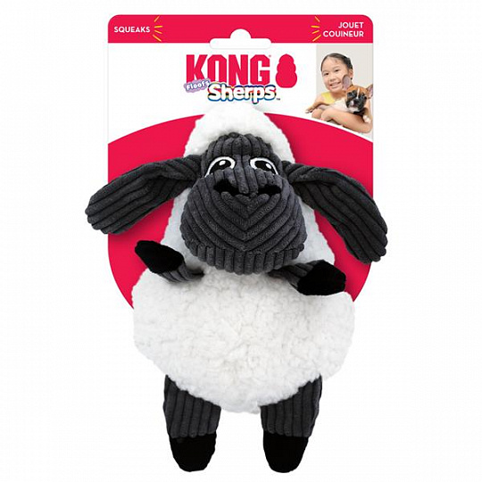 Hračka Kong Dog Sherps Floofs Sheep Ovečka s pískatkom M polyester Hračka Kong Dog Sherps Floofs Sheep Ovečka s pískatkom M polyester