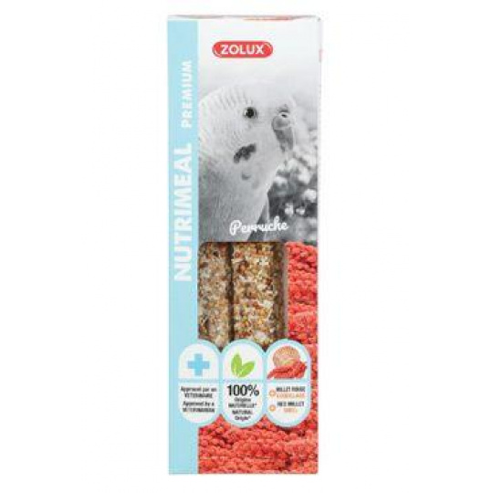 Pochúťka NUTRIMEAL STICK papagáj č.proso 110g Zolux Pochúťka NUTRIMEAL STICK papagáj č.proso 110g Zolux
