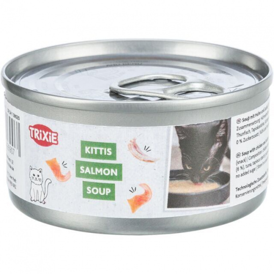 Salmon Soup losos & kurča - tekutá pochúťka pre mačky, 80 g