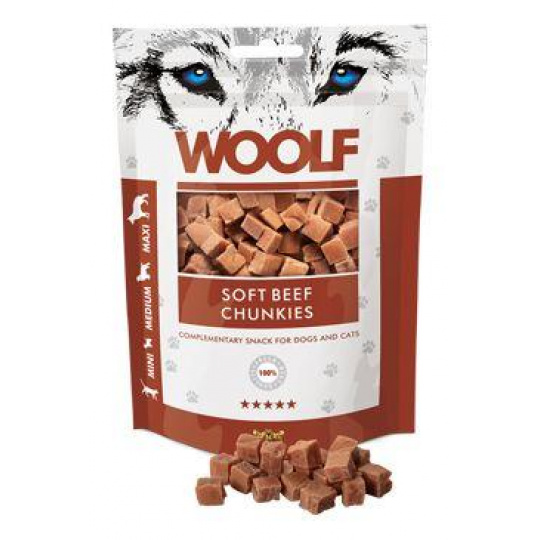 WOOLF Classic pôch. Soft Beef Chunkies 100g