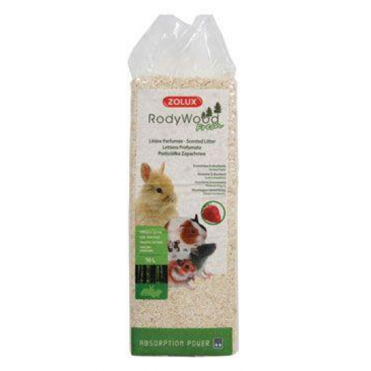 Podstielka RodyWood Fresh Strawberry 16l Zolux Podstielka RodyWood Fresh Strawberry 16l Zolux