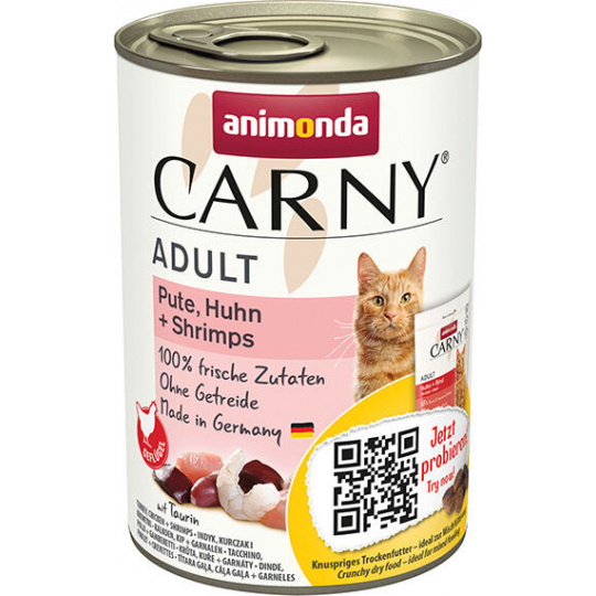 ANIMONDA konzerva CARNY Adult - morka, kura+rak 400g ANIMONDA konzerva CARNY Adult - morka, kura+rak 400g