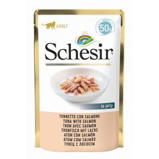 Schesir Cat kapsička Adult tuniak/losos 50g Schesir Cat kapsička Adult tuniak/losos 50g