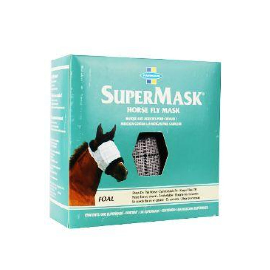 FARNAM Supermask II bez uší vel. FOAL/PONNY šedo-černá