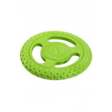 Hračka pes FRISBEE MAXI pláv. z TPR zelená Kiwi