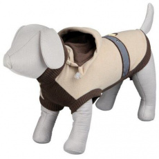 Flísová vesta POMPEI s nápletmi, béžovo/hnedá