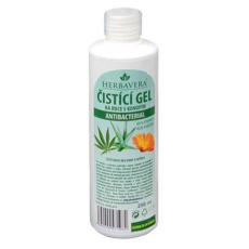 HERBAVERA antibakteriální čistící gel s konopím 250 ml