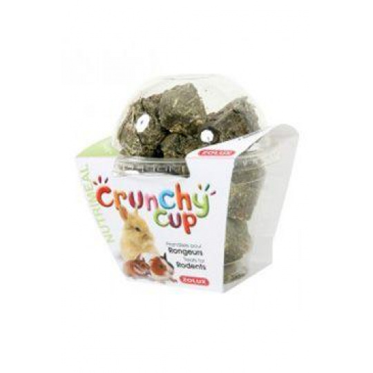 Pochúťka CRUNCHYCUP hlodavec lucerna/mrkva 200gZolux