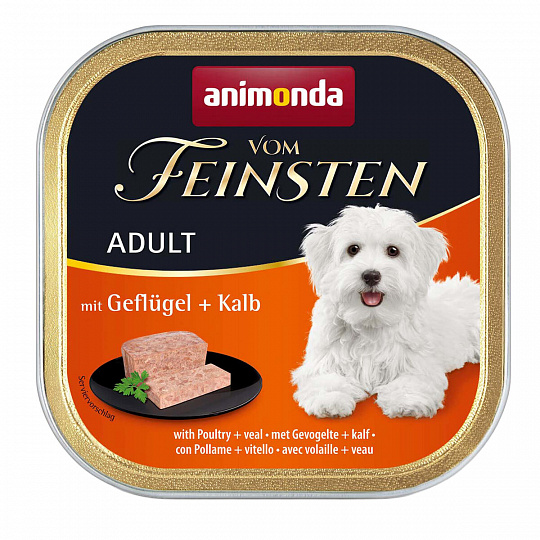 ANIMONDA paštéta ADULT - hydina, teľacie pre psy 150g ANIMONDA paštéta ADULT - hydina, teľacie pre psy 150g