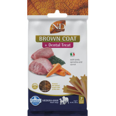 Pamlsok Farmina ND Brown Dog Lamb Potato Carrot Spirul Adult medium & maxi 110g