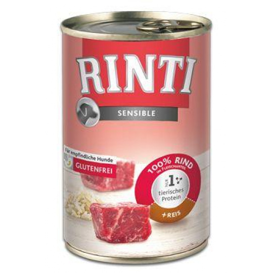 Rinti Dog Sensible konzerva hovädzie+ryža 400g