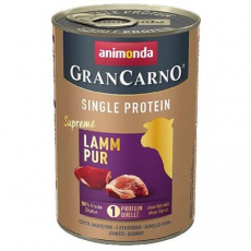 GRANCARNO Single Protein 400 g čisté jahňacie, konzerva pre psy