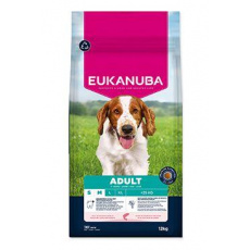 Eukanuba Dog Adult Small&Medium bohaté na lososa a jačmeň 12kg