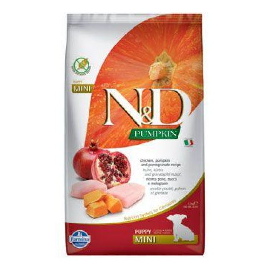 N&D Pumpkin DOG Puppy Mini Chicken & Granátové jablko 2,5kg