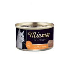 Miamor Cat Filet konzerva tuňák+sýr v želé 100g