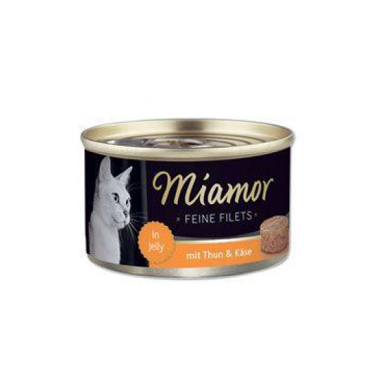 Miamor Cat Filet konzerva tuňák+sýr v želé 100g