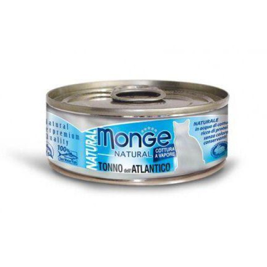 MONGE NATURAL atlantický tuňák pro kočky 80 g