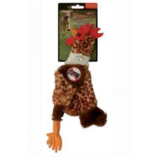 Hračka pes Kohút pískací 32cm Skinneeez