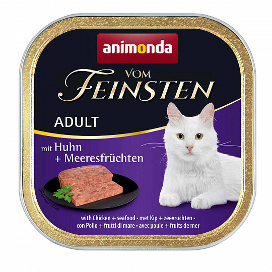 ANIMONDA paštéta ADULT - kuracie, morské plody pre mačky 100g ANIMONDA paštéta ADULT - kuracie, morské plody pre mačky 100g