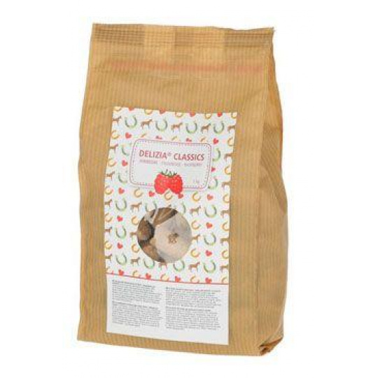 Pochúťka pre kone DELIZIA malina 1kg