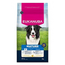 Eukanuba Dog Mature Medium bohaté na čerstvé kuracie mäso 3kg