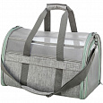 Transportná taška DILLON, 33 × 32 × 54 cm, do 10 kg, sivá/mätová