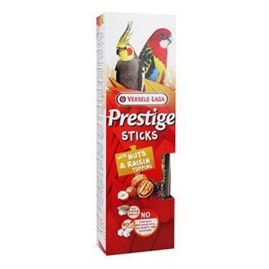 VL Prestige Sticks Big Parakeets Nuts&Raisin 2x70g VL Prestige Sticks Big Parakeets Nuts&Raisin 2x70g