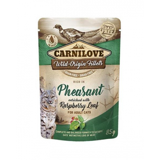 Carnilove cat kapsička Bohatá na bažanta obohatená o malinové listy 24 x 85 g Carnilove cat kapsička Bohatá na bažanta obohatená o malinové listy 24 x 85 g