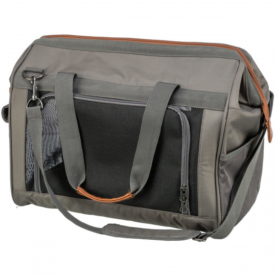 Cestovná taška FINLAY, 43 x 26 x 32 cm, do 10 kg, nylon, čierna/sivá