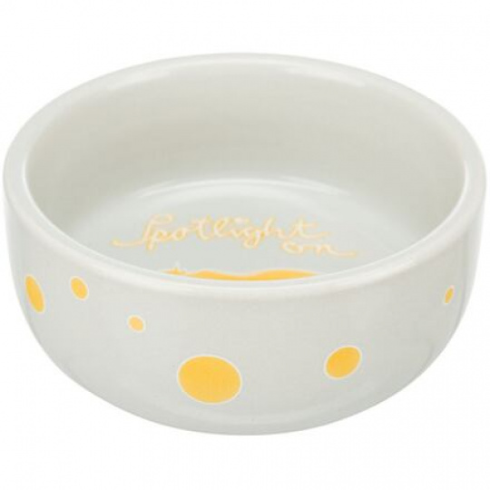 Keramická miska s bodkami, pre morčatá, 250 ml/o 11 cm